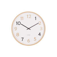 Present Time Karlsson Pure Wood Grain Round Wall Clock